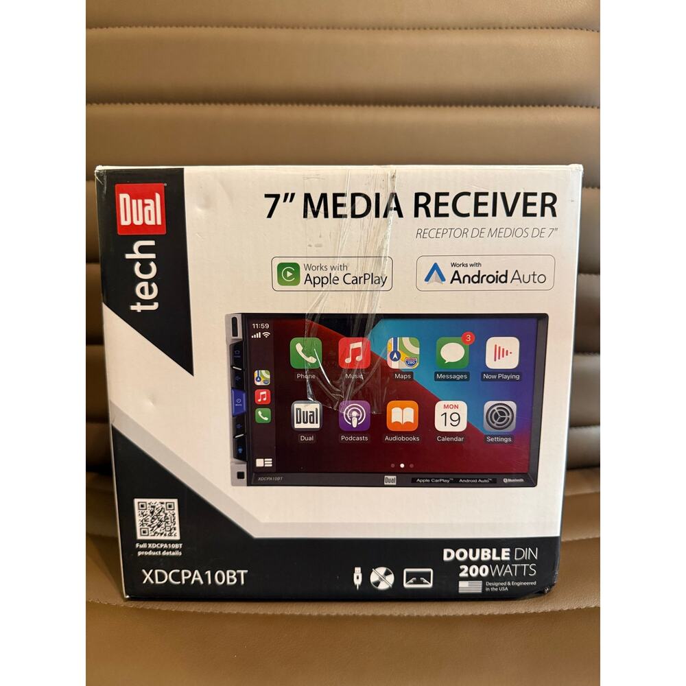 7” Media Receiver Apple CarPlay or Andriod Auto NEW with missing parts